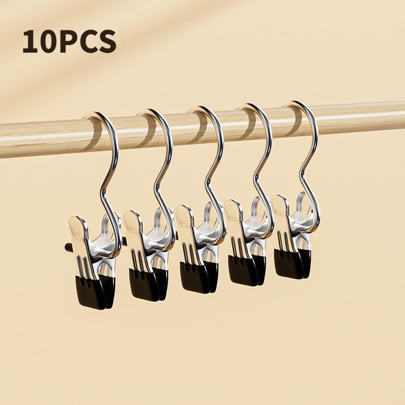 10 Stück Edelstahl Wäscheklammern Wäscheklammern Tragbare Hänge-Wäscheklammer Für Zuhause Wäschebekleidungsgeschäft Klammern Werkzeug