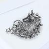 1Pc Luxury Rhinestone Horse Brooches Women Men Vintage Colorful Crystal Handsome Alloy Brooch Badge Pin New Year Jewelry Gift
