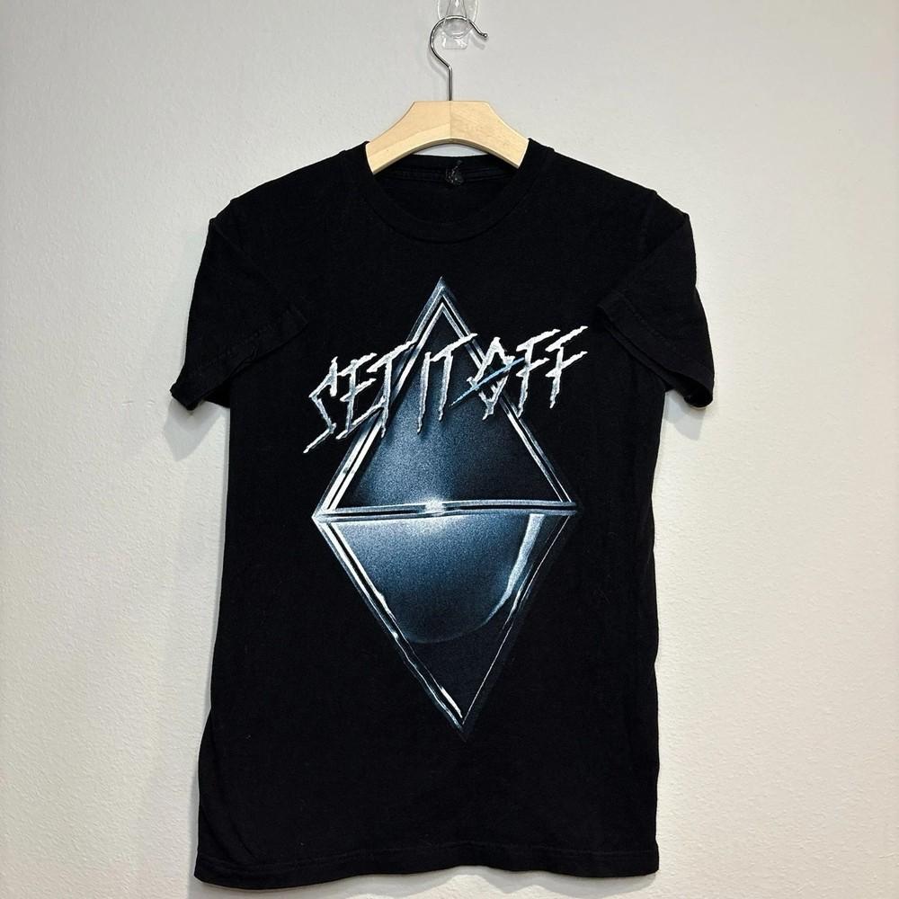 RARE! Set It Off Logo Black Cotton Shirt Full size S-5XL DM815 Unisex T-Shirt XL
