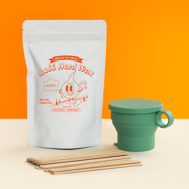 WOBB Self Waxing Kit White Vanilla Brazilian Hair Removal White Vanilla Waxing Kit