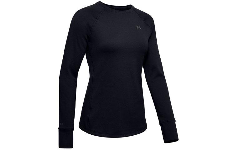 Under Armour ColdGear Raglan Sleeve T Shirt Women s Black 1353351-001 M