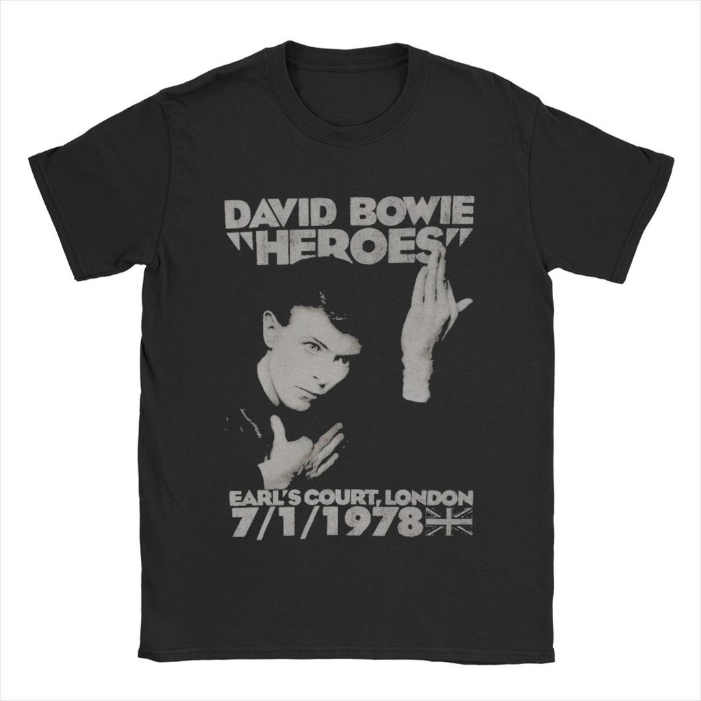 Funny Davids Bowied T-Shirts Men Round Collar Cotton T Shirt Short Sleeve Tee Shirt New Arrival Clothes