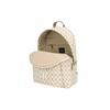 New MLB Monogram Collection Nylon Backpack Large Size Unisex Beige 32BG10941-50B
