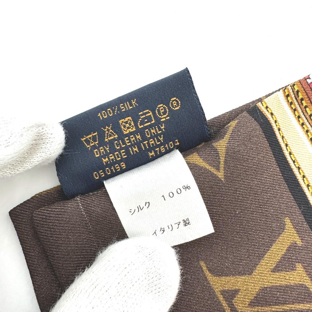 Louis Vuitton M76104 Bandeau-Confidential Garden BandeauScarf Scarf silk Brown