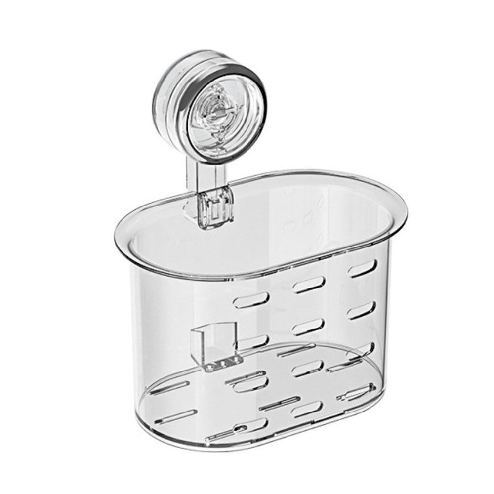 Wall Mounted Face Towel Storage Rack Punching-free Toilet Washstand Suction Cup Shelf  Home