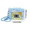 Retro Music Player Keychain Music Box with Decorative Design Builts In Melodies for Relaxation Adventure Bag Charm