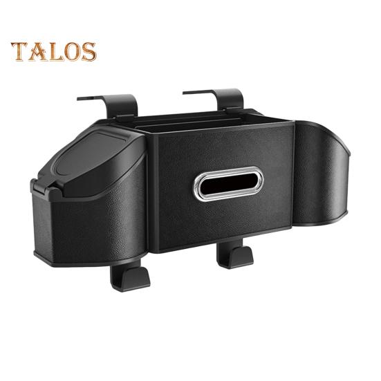 Úložný box na autosedačku, organizér na zadní sedadlo auta s držákem na 2 nápojové kelímky, multifunkční úspora místa v interiéru auta pro SUV, dodávky, nákladní automobily