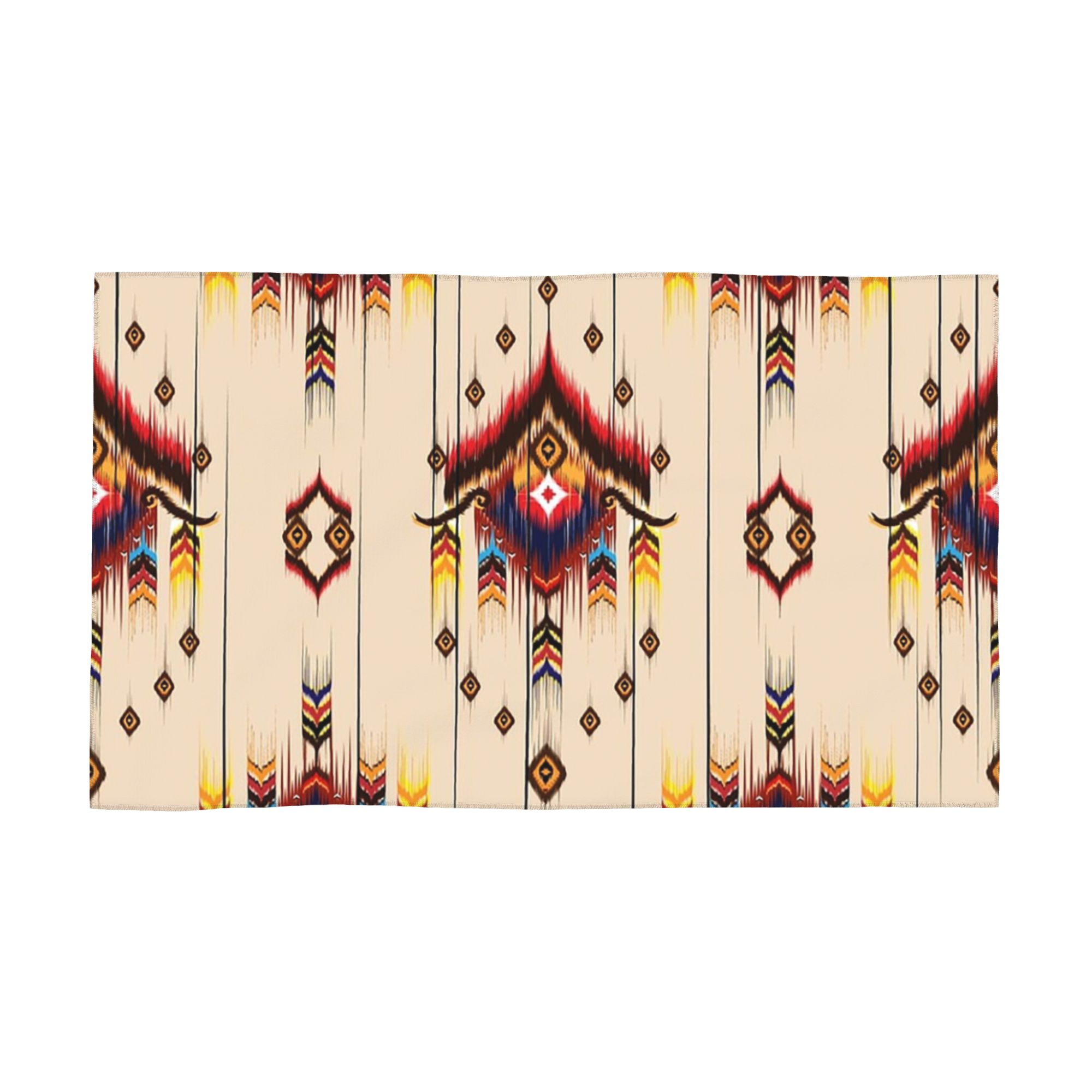 

ikat pattern embroidery abstract for design Soft Face Towel Quick Dry Pool Bath Cotton Towels Absorbent Quick W40*H60(CM)