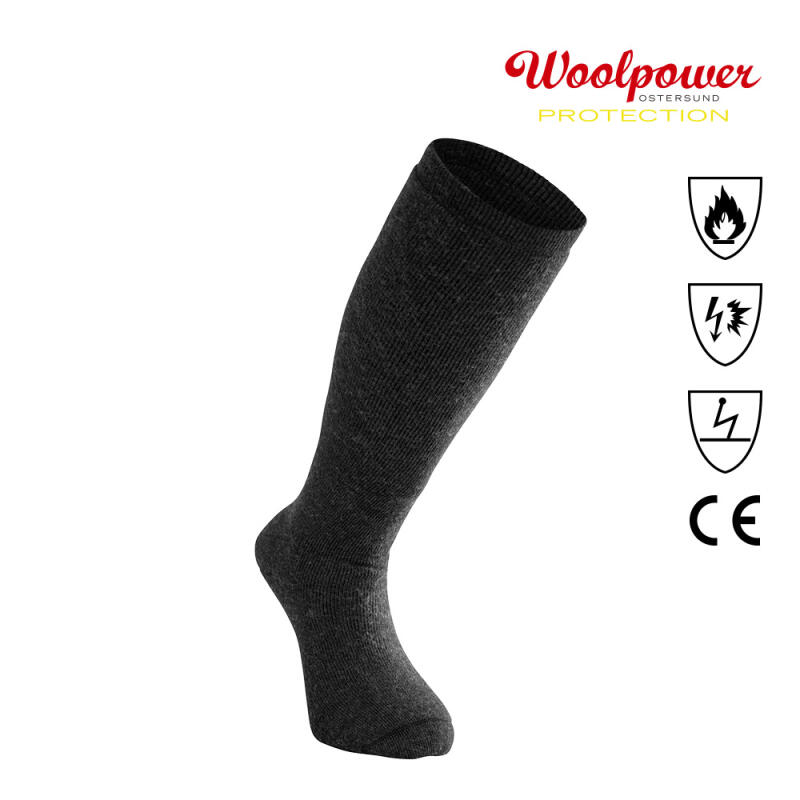 

[WOOLPOWER] Высокие носки Защита 400 (8444) dark gray