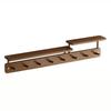 With Hooks Wall Mounted Coat Rack Storage Function Hanging Shelf Wooden Storage Rack  Living Room