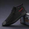 Vīriešu audekls gurnu sporta kurpes Modes divrindu rāvējslēdzēja dizains ikdienišķas plakanas kurpes Ikdienas vīriešu elpojošas kedas Zapatillas