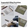 6 Pieces Guitar Nut File Set Flat Sturdy for Workbench