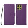 For Motorola Moto G86 Power 5G/G86 5G Case RFID Blocking 3 Card Slots PU Leather Phone Cover with Wrist Strap