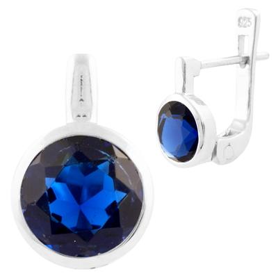 Silberohrringe mit Saphir Nano 1,255ct (1509777)