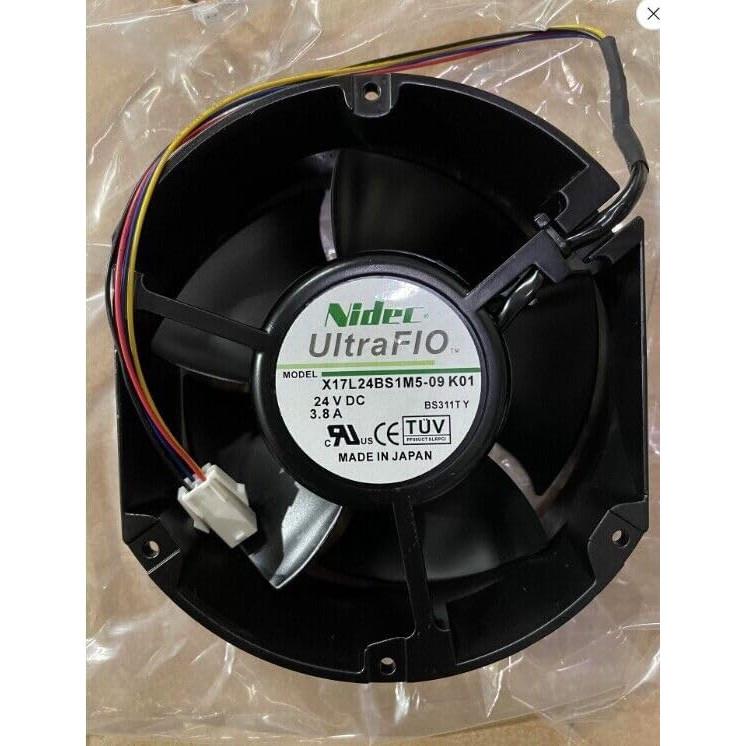

X17L24BS1M5-09 K01 24V 3.8A Original NIDEC Aluminum Frame Japanese Fan X17L24BS1M5-09