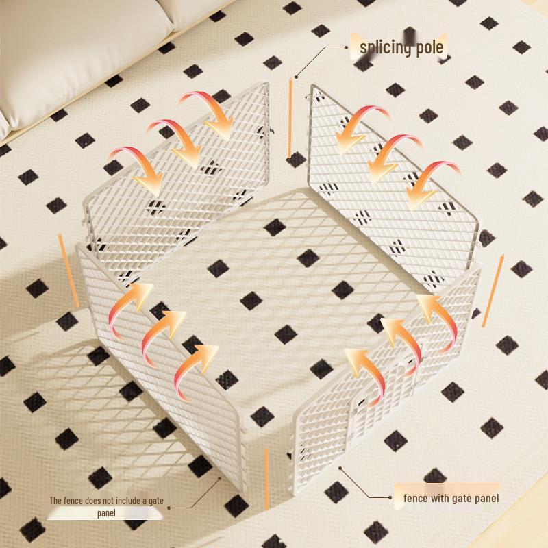 Indoor Plastic Pet Fence for Dogs - Home Ground & Cage
