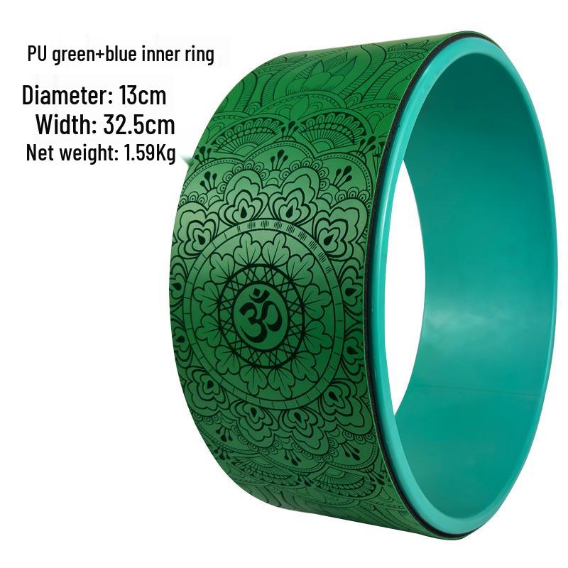 Yoga Wheel Shoulder Opener & Backbend Ring - Cork Pilates Circle for Flexibility & Fitness