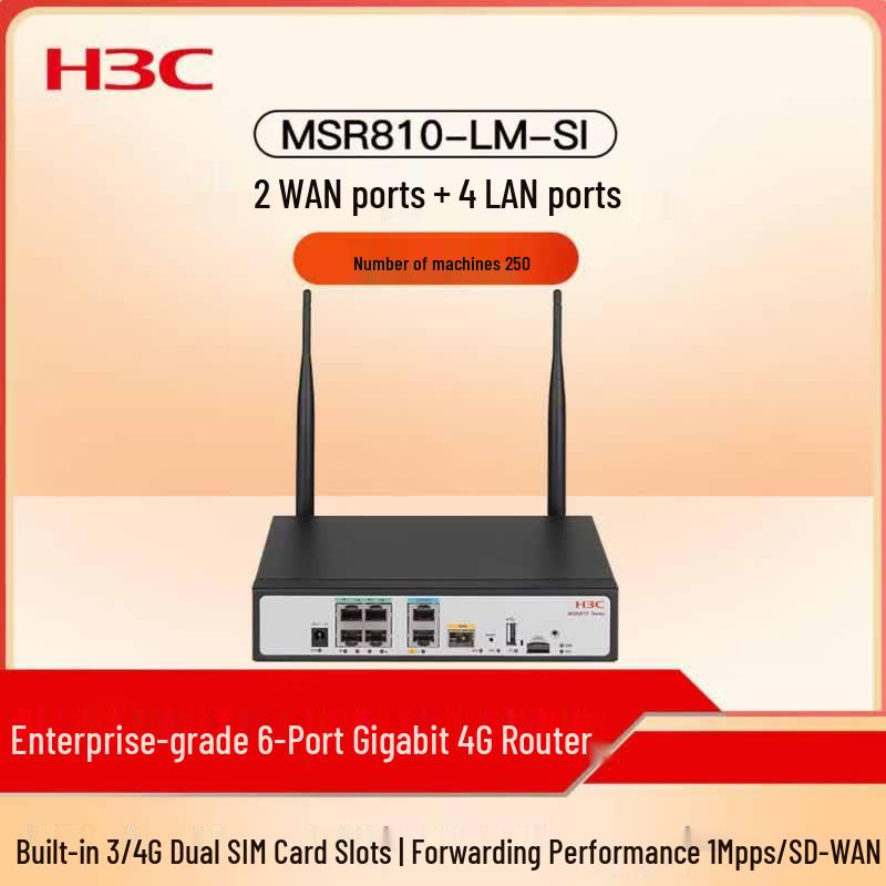 H3C MSR810-LM-SI Enterprise 4G LTE Gigabit Router