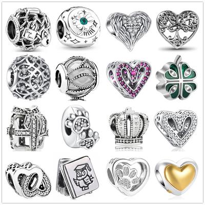 One Piece Silver 925 Life Tree Heart Love Charm Fit Original Bracelet Diy Jewelry Women Trinket Making