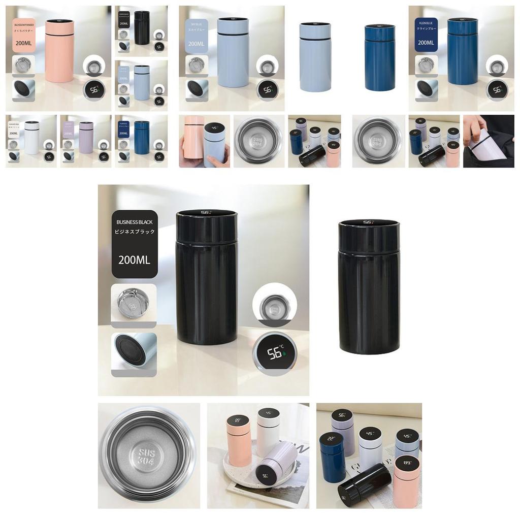 Smart Thermos With Temperature Display Stainless Steel Water Bottle For Outdoor Activities And Office