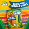 Crayola Jumbo Chalk for Outdoor 12 Authentic Water-Removable Use, Colors, 512012,