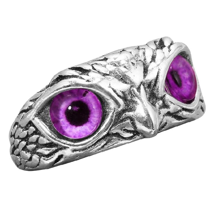 Fashion Vintage Cute Eyes Owl Ring For Men Women Open Rings Silver Color