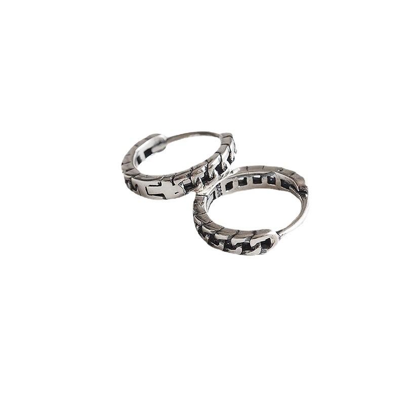 S925 Sterling Silver Retro Ear Cuffs & Stud Earrings for Women - Elegant Niche Design