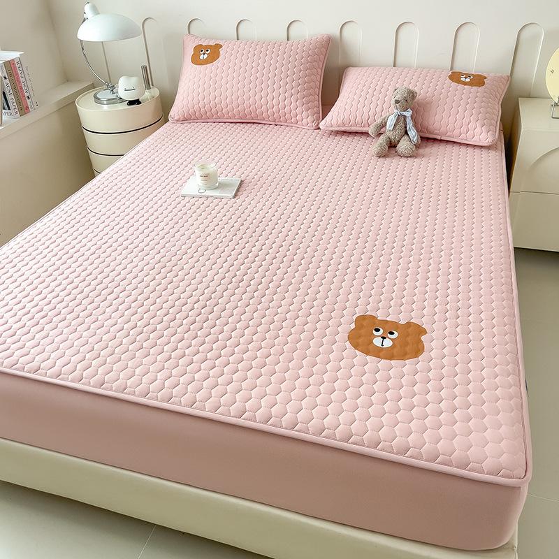 Sheet Thickened Padded Sheet Sheet Single-piece Non-slip Simmons Mattress Protective Cover Dust Sheet Universal Sheet for All Seasons
