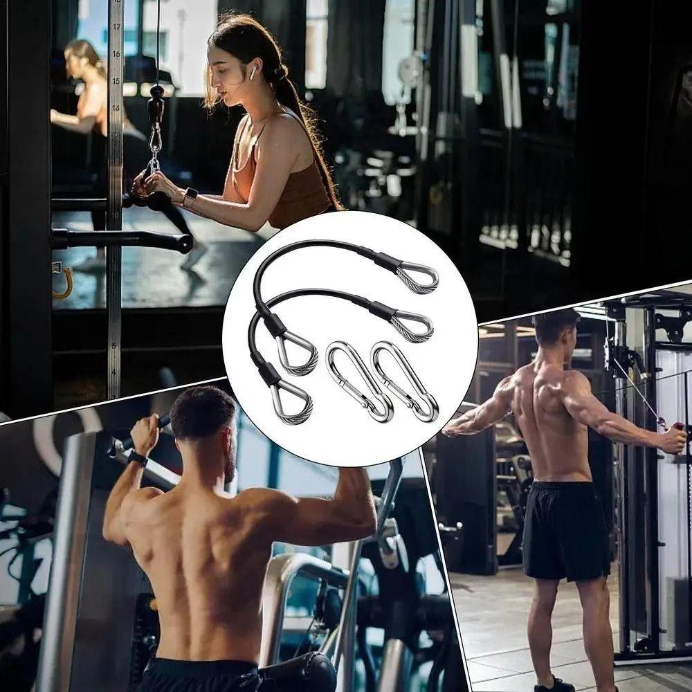Sturdy Gym Cable Stainless Steel Gym Machine Extension Cable Tricep Pull Down and Leg Extensions