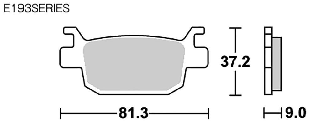 KITACO SBS Brake Pad E193 Ceramic Forza Phase FAZE PCX PCX PCX160 EHEV etc. 777-0193000