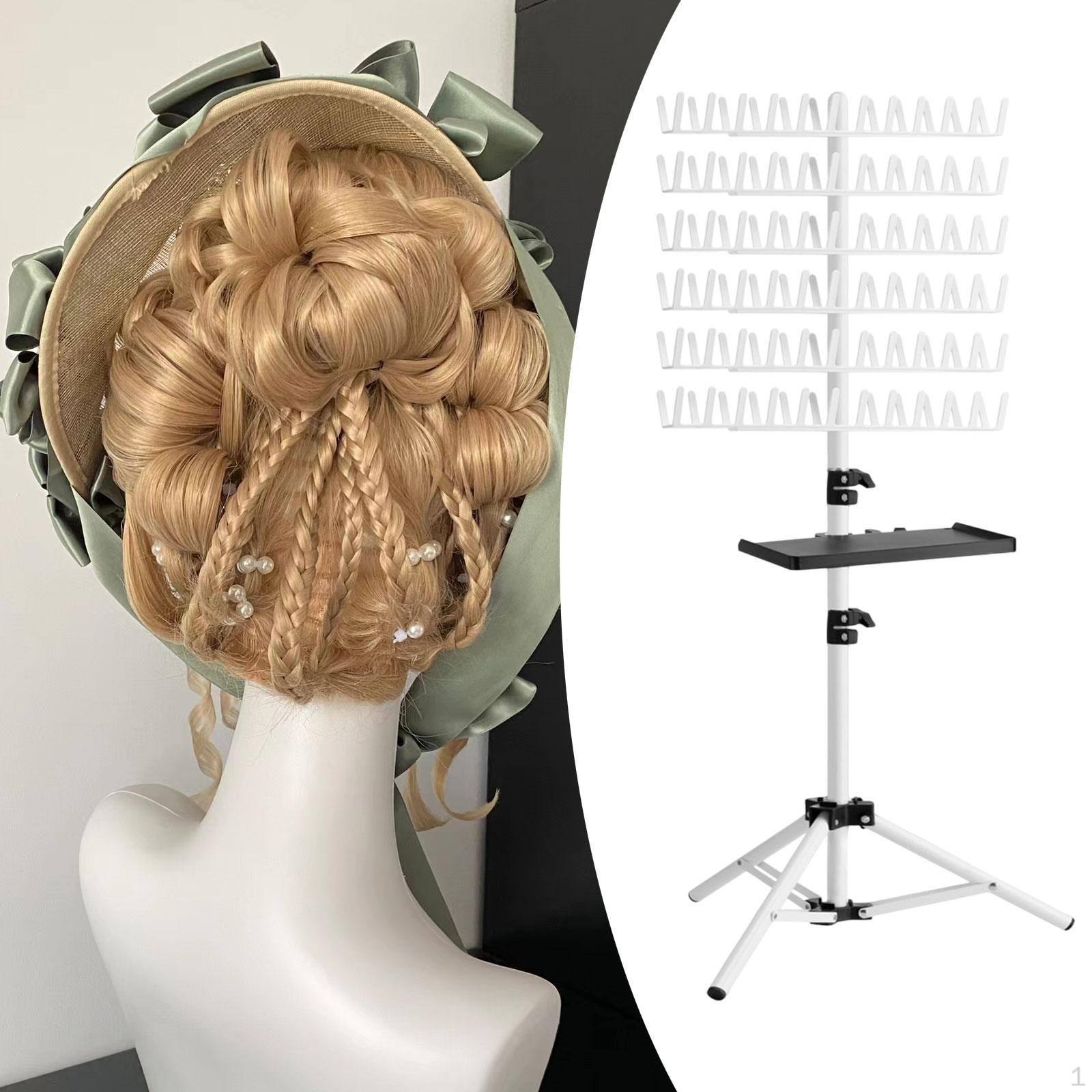 

Регулируемая стойка для плетения волос, высота, стоячая коса для парикмахеров, наращивание белый