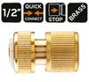 STOP connector 1/2", brass