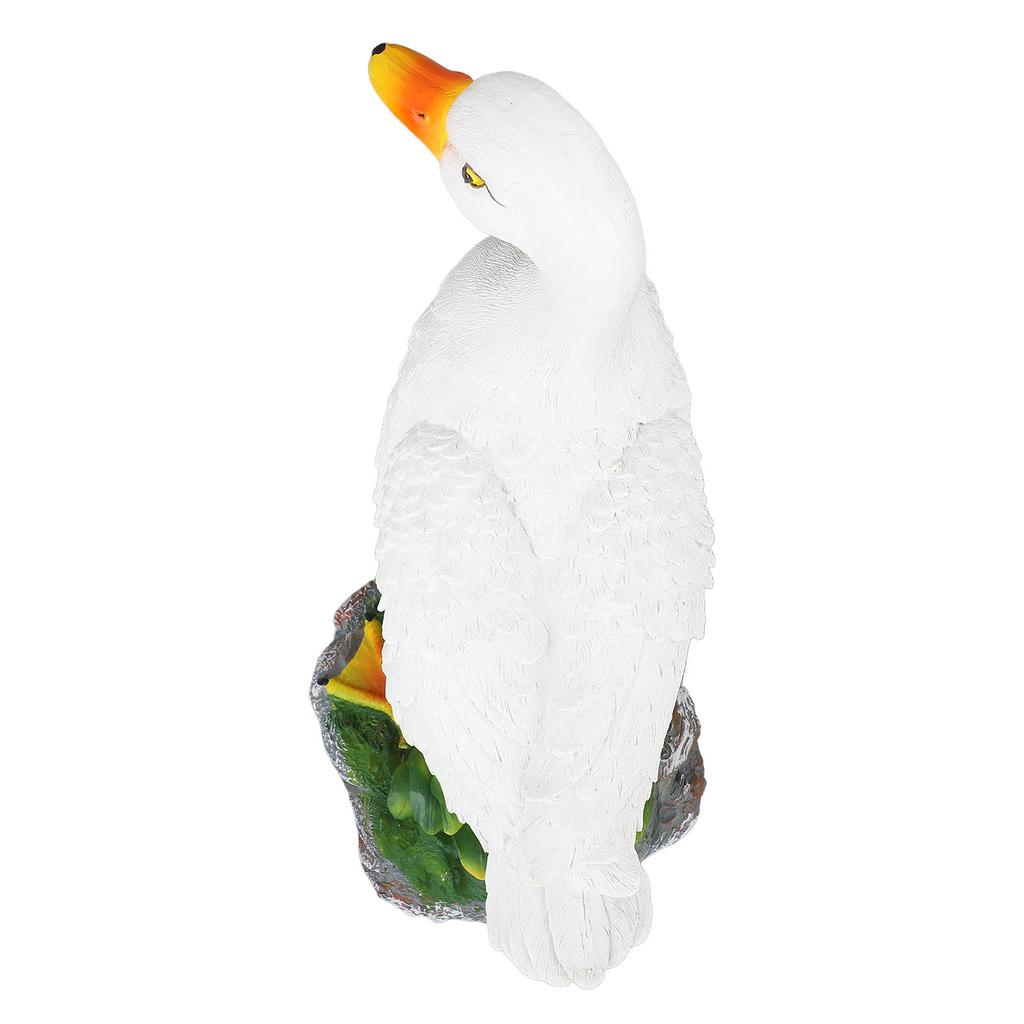 Entenfigur Dekoration Simulation Wasserdichtes Harz Tierskulptur Ornament für Garten Rasen M