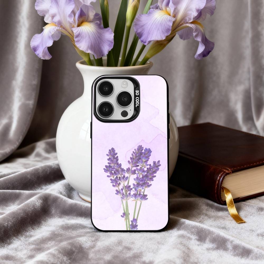 P-Purple L-lavender Phone Case For iPhone17,16,15,14,13,12,11 Plus,Pro Max Black Candy silver phone case