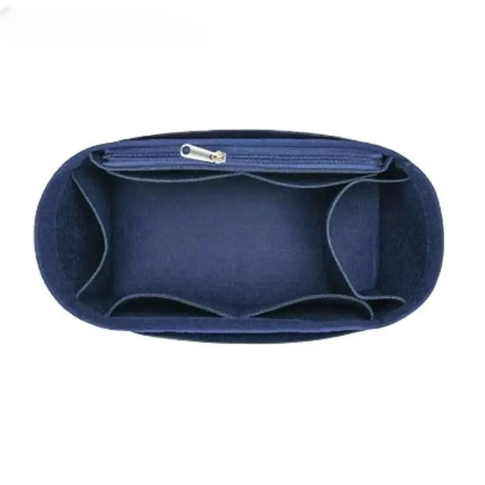 Women's Felt Makeup Bag Large Capacity Lined Storage Bag Liner Purse Organiser Pouch Handbag Multi Functional Inner liner Bag Tote Bag