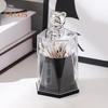 Toothpick Container Exquisite Bear Cover Toothpicks Storage Acrylic Sturdy Bamboo Toothpicks Holder Living Room Supply