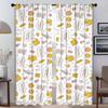 Elephant Carton Window Curtain for Room 2 Panel Shades Partition Anti-mosquito Curtains Home Interior Curtains Living Kitchen