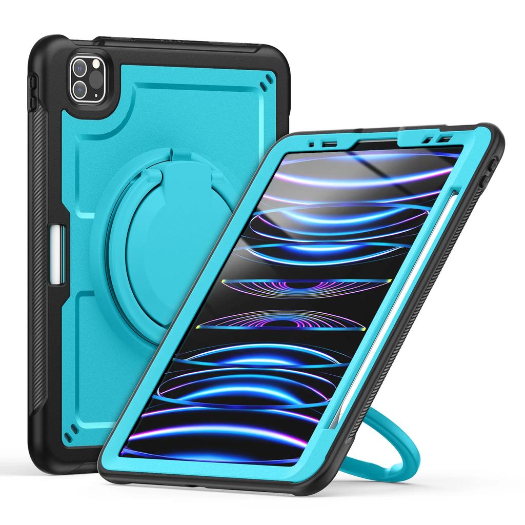 360° drehbarer Griffständer Tablet-Hülle für iPad Pro 13 11 Air 3 4 5 6 7 8 9 10. 11. Generation Mini Stoßfestes Hartschalen-Cover