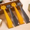 Cat for School Office Home Cute Household Student Tools Drawing Ruler Sewing Ruler Straight Ruler