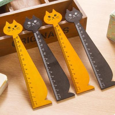School Office Home Cute Household Wooden Drawing Ruler Straight Ruler Student Tools Sewing Ruler