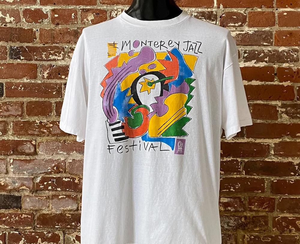 Monterey Jazz Festival Short Sleeve Unisex Cotton T-Shirt All Size Unisex T-Shirt S