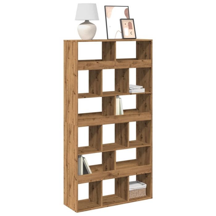 VidaXL Bibliothèque chêne artisanal 100x33x187,5 cm bois d'ingénierie, étagère à livres, étagère de rangement, armoire 3309383
