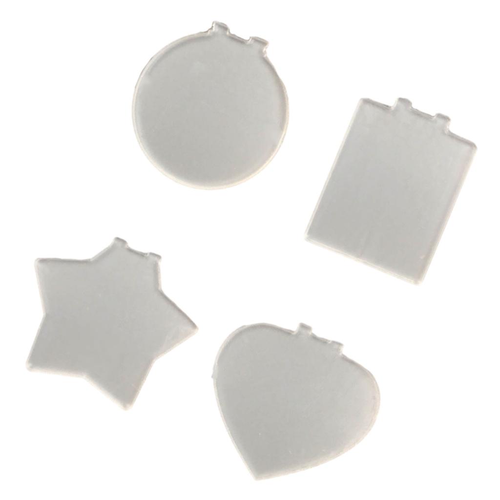 DIY lysende ornamenter anheng akryl blank hengende dekorasjoner Lys opp nøkkelring til jul Valentinsdag dekor