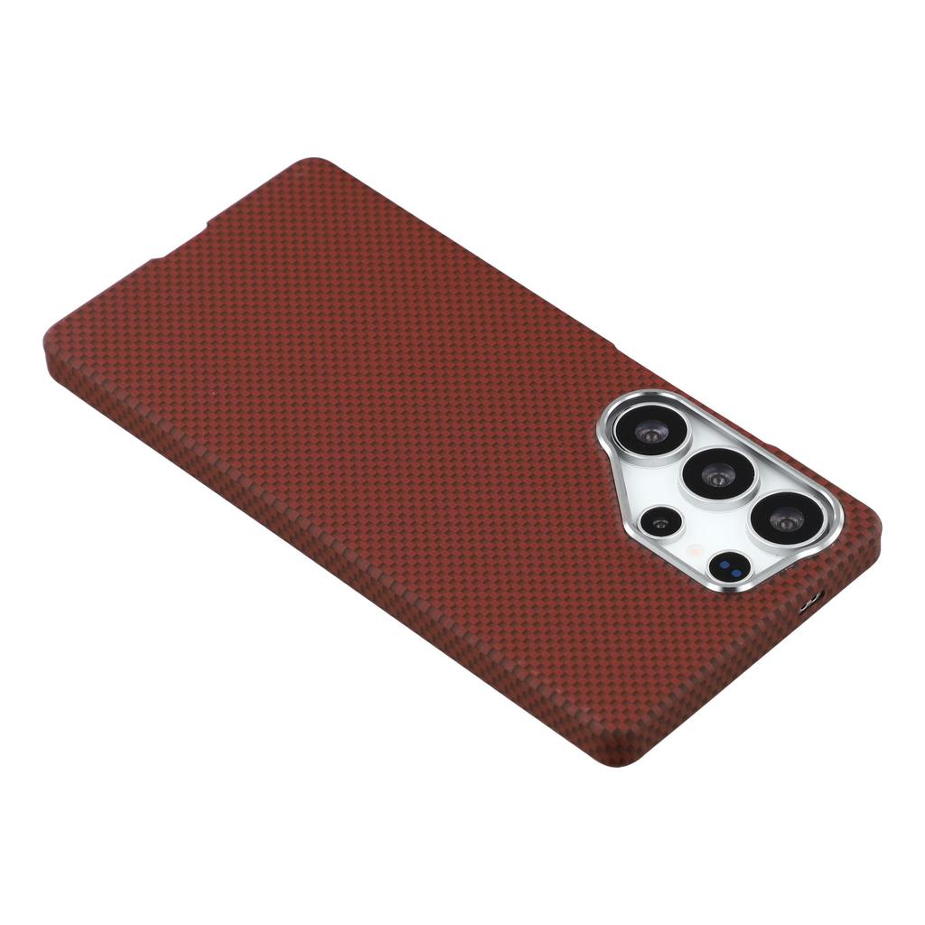 X-LEVEL For Samsung Galaxy S25 Ultra Magnetic Case Carbon Nanofiber + Metal Lens Frame Phone Cover