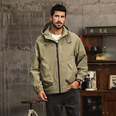 American Retro Three-In-One Outdoor Jacket Men'S Hooded Trendy Loose Functional Tooling Jacket