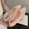 Fashion Luxury Footwear Mesh Ladies Flats Slip On Shoes Female Shallow Fashion Butterfly-Knot Women Ballet Flats Dance Shoes New 2025