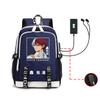 Riman My Hero Academy, Surrounding Backpack, Large-capacity Computer Bag with USB Port, Student Schoolbag
