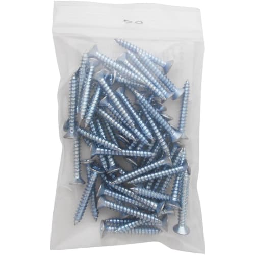 Waki Sangyo Walist 2x4 Tapping Screws, Unichrome, for DIY Shelving and Wall Storage, Approximately 50 Pieces, 4 X 30mm, WAT-112