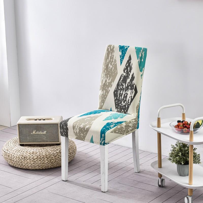 1/2/4/6Pcs Print Dining Chair Cover Elastic Chair Slipcover Case Stretch Chair Covers For Wedding El Banquet