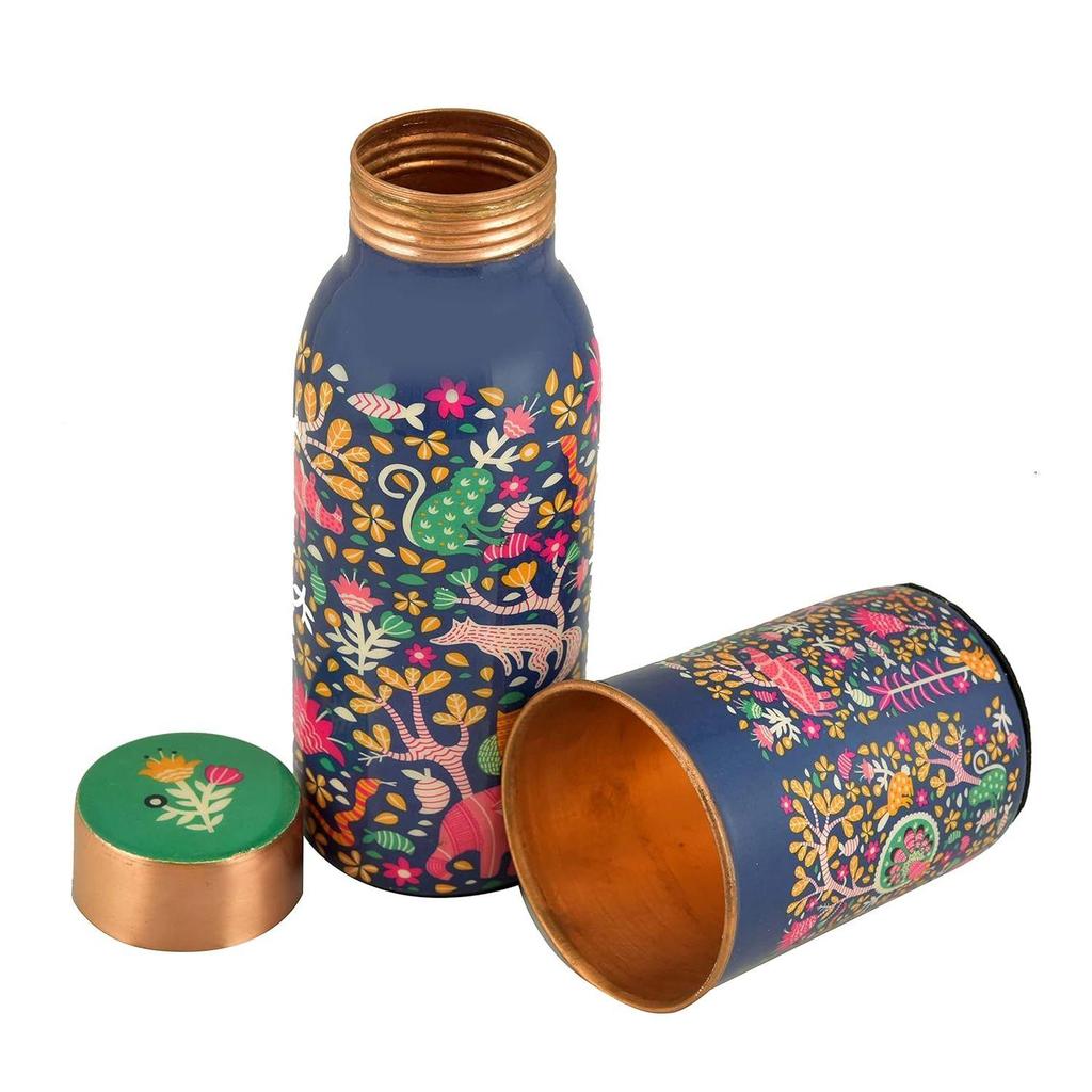 Durable & Rust Proof Tamba Bottle Set for Drinking, Perfect Stylish Office Carrying Bottles, 450 Ml (Multicolor)